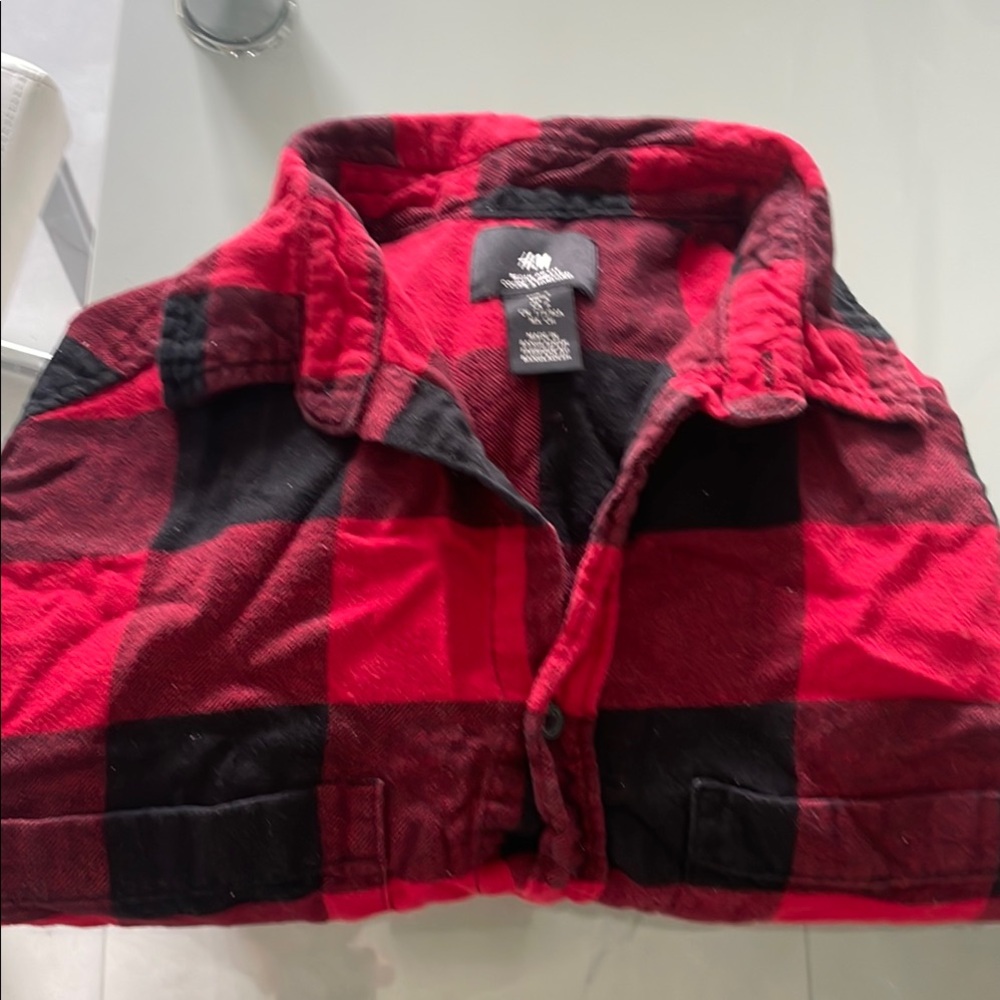 Red and Black Plaid Jacket